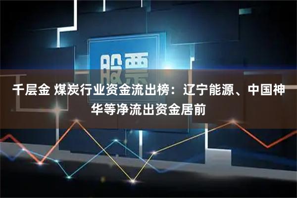 千层金 煤炭行业资金流出榜：辽宁能源、中国神华等净流出资金居前