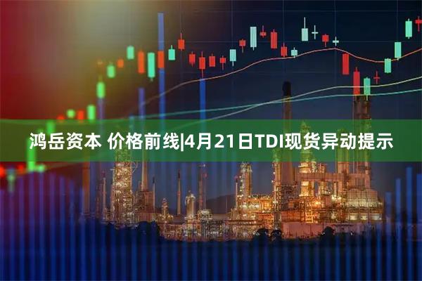 鸿岳资本 价格前线|4月21日TDI现货异动提示