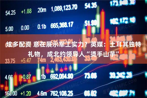 炫多配资 意在展示军工实力?英媒:土耳其独特礼物,成北约领导人“烫手山芋”