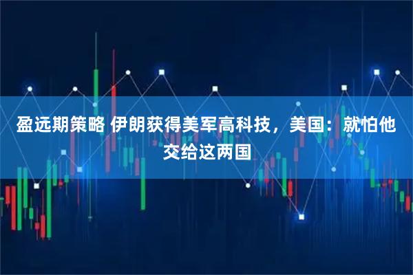 盈远期策略 伊朗获得美军高科技，美国：就怕他交给这两国